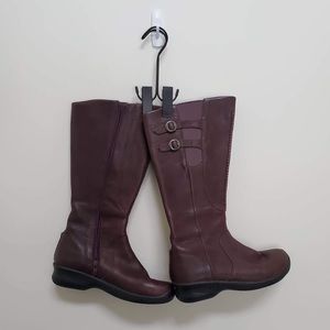 Keen Brown Buckled Boots